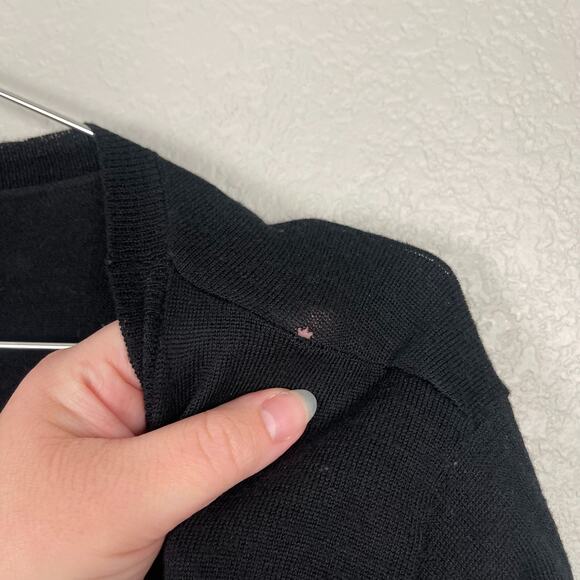 Zadig & Voltire Miss M Merino Wool Skull Sweater Black Large Crewneck Grunge Emo - Picture 7 of 13